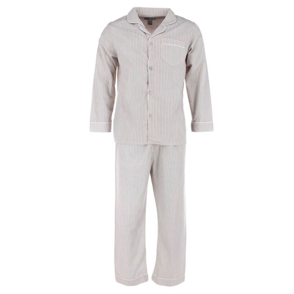 Ten West Apparel Men's Long Sleeve Long Pant Pajama Set